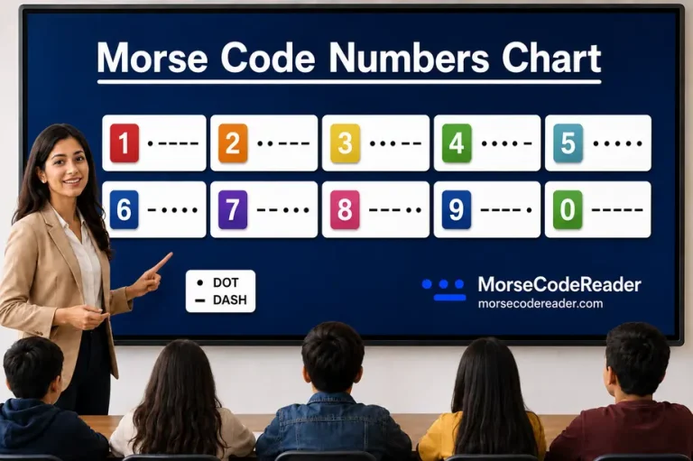 Morse Code Numbers Chart Explained for Beginners
