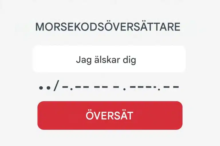 Morsekodsöversättare
