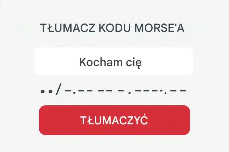 Tłumacz kodu Morse'a