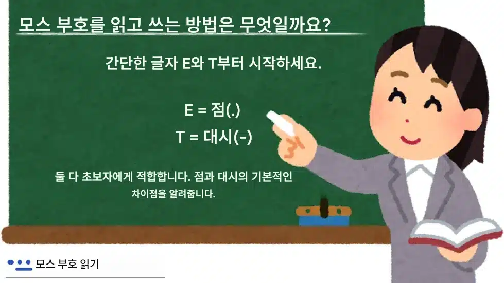 모스 부호를 읽고 쓰는 방법