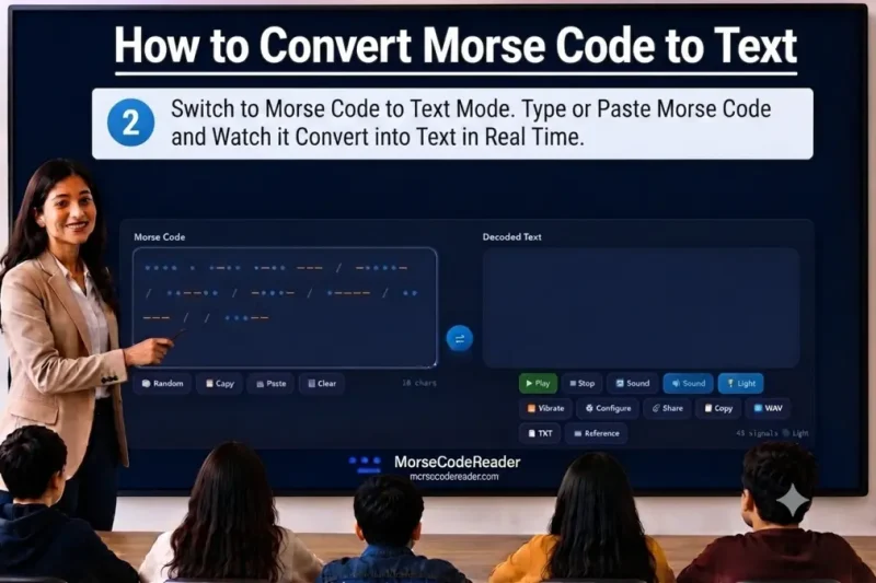 Paste or Type Dots and Dashes and Watch them Convert into Text