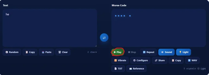 Tap or Click on Play to Play Audio